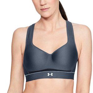 Under Armour Women's Warp Knit High Impact Sports Bra 32A  Downpour Gray (044)